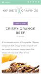 Mobile Screenshot of kirbiecravings.com