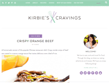 Tablet Screenshot of kirbiecravings.com